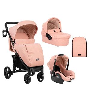 CARRITO DE PASEO - Silla de paseo 3 piezas Madrid Rosa Melange - KKB31001010136